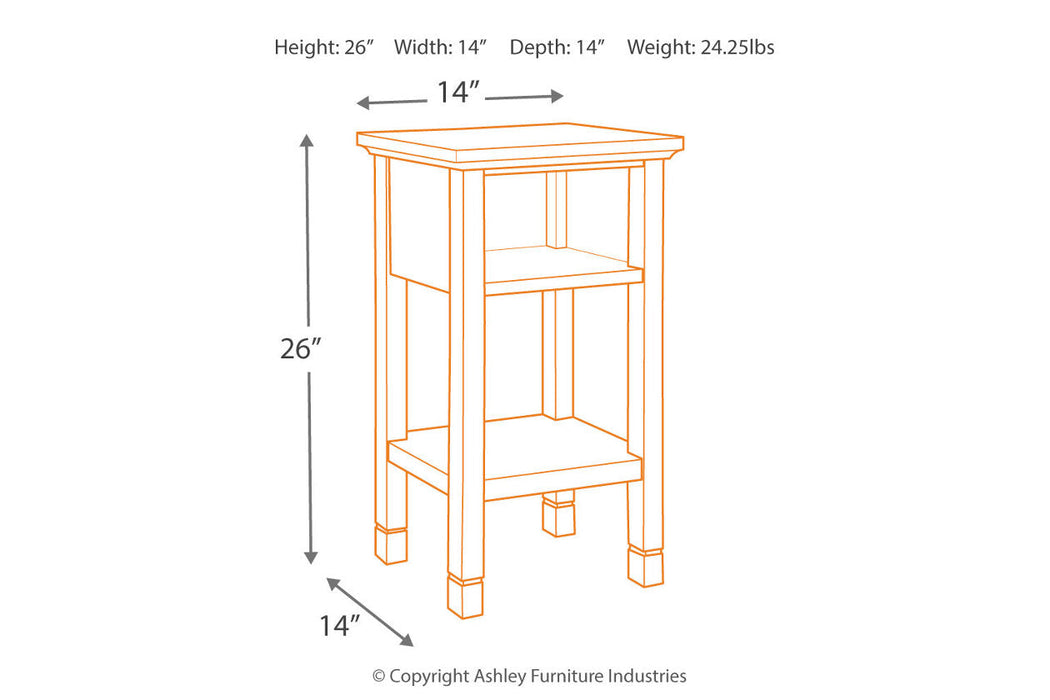 Marnville Dark Brown Accent Table - A4000089 - Vega Furniture