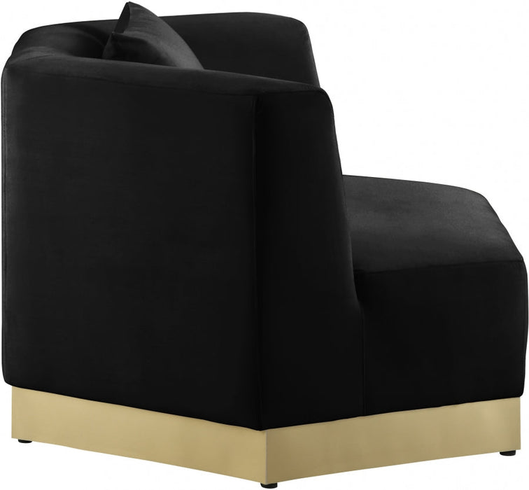 Marquis Black Velvet Chair - 600Black-C - Vega Furniture