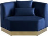 Marquis Blue Velvet Chair - 600Navy-C - Vega Furniture