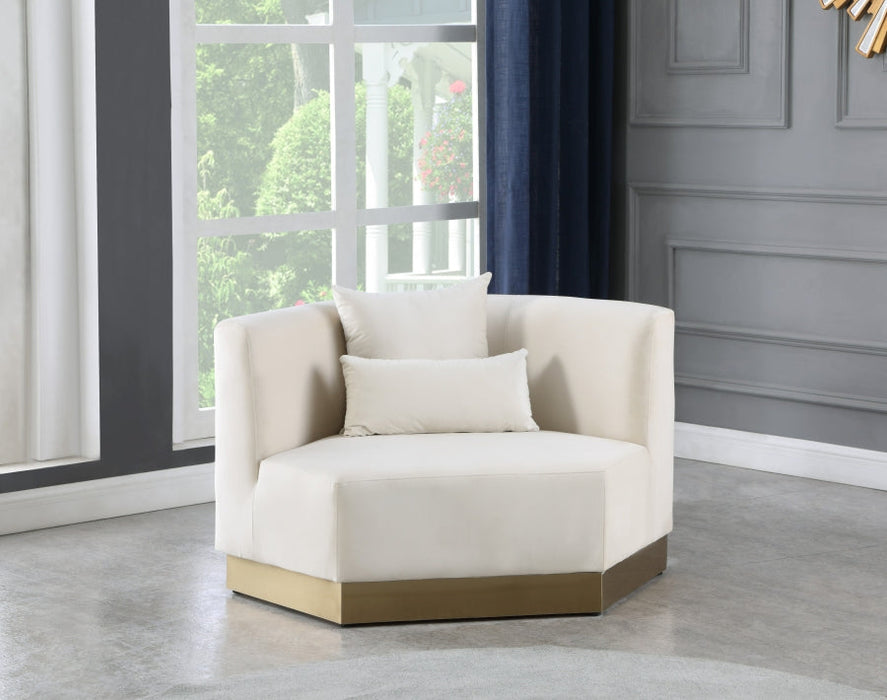 Marquis Cream Velvet Chair - 600Cream-C - Vega Furniture