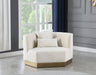 Marquis Cream Velvet Chair - 600Cream-C - Vega Furniture