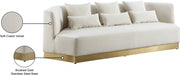 Marquis Cream Velvet Sofa - 600Cream-S - Vega Furniture