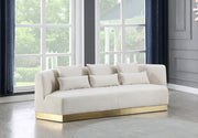 Marquis Cream Velvet Sofa - 600Cream-S - Vega Furniture
