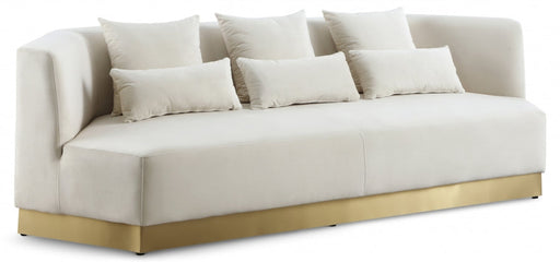 Marquis Cream Velvet Sofa - 600Cream-S - Vega Furniture