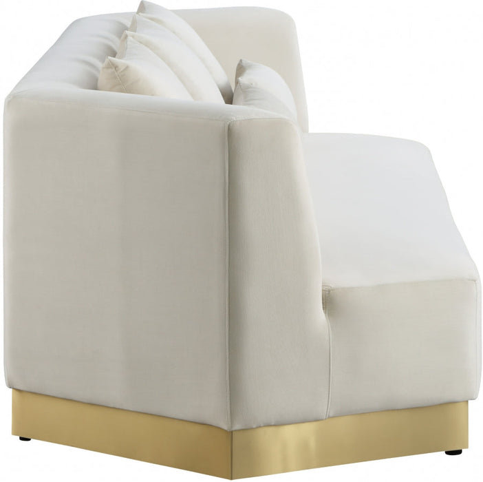 Marquis Cream Velvet Sofa - 600Cream-S - Vega Furniture