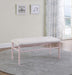 Massi Powder Pink Tufted Upholstered Bench - 401156 - Vega Furniture