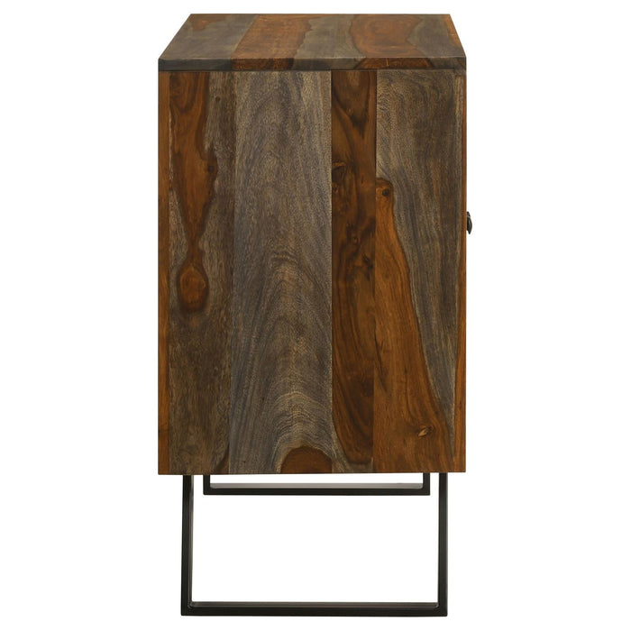 Mathis Sheesham Gray Sled Base Accent Cabinet - 969517 - Vega Furniture