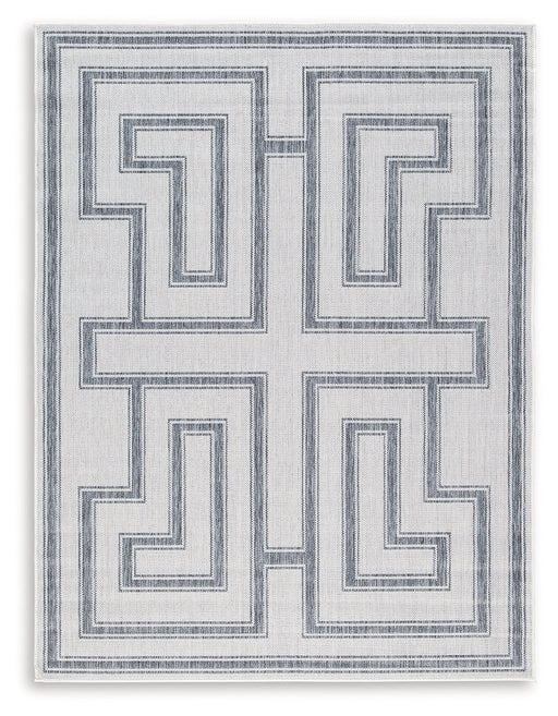 Matinwood Ivory/Charcoal 5' x 7' Rug - R900032 - Vega Furniture