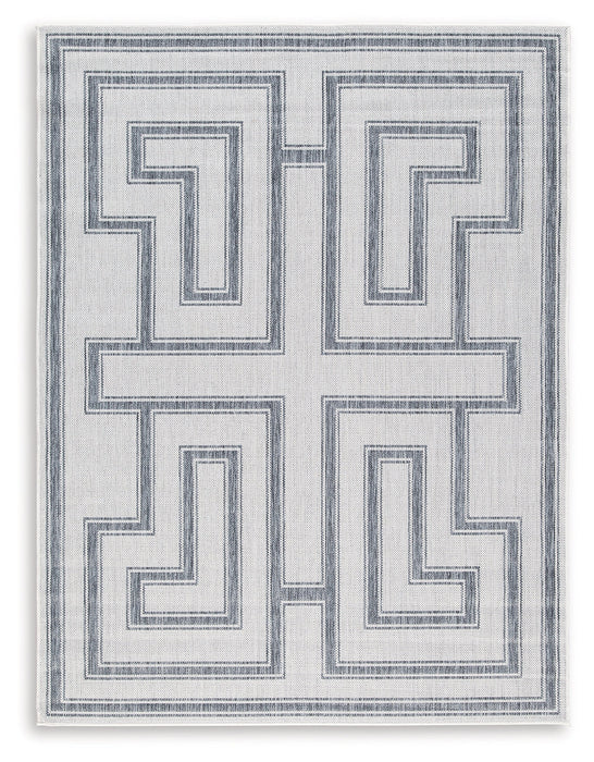 Matinwood Ivory/Charcoal 5' x 7' Rug - R900032 - Vega Furniture