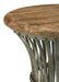 Matyas Natural Top/Blue Distressed Base Round Accent Table - 931198 - Vega Furniture