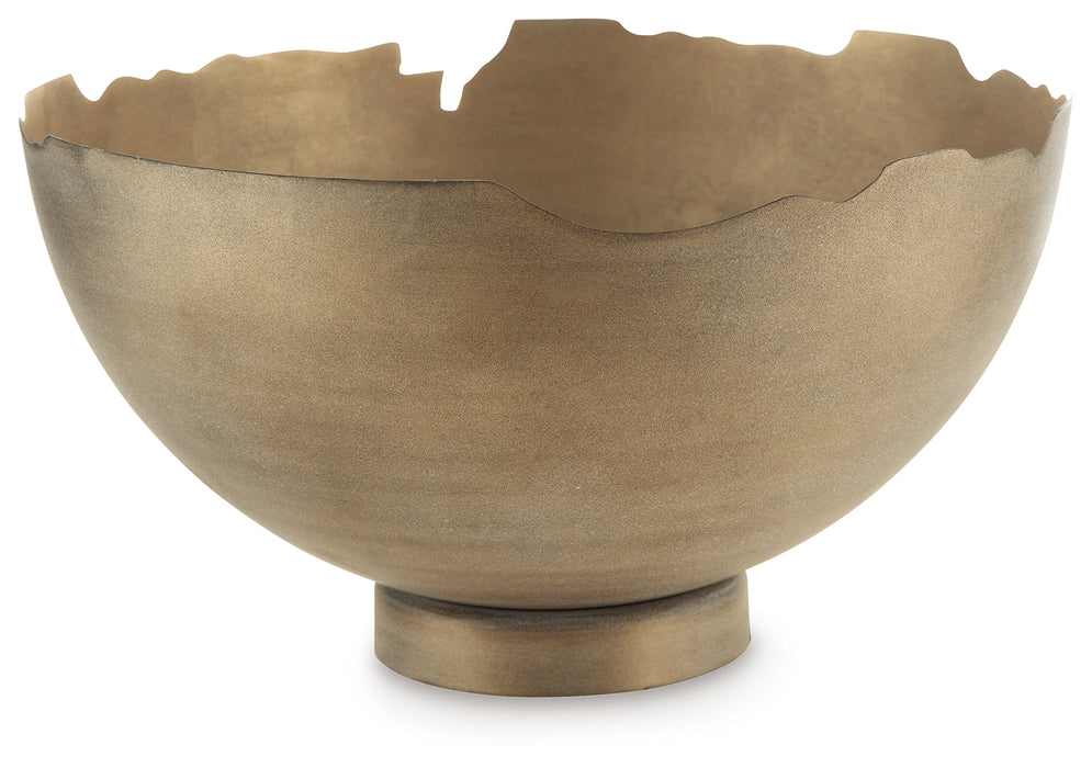 Maura Antique Gold Finish Bowl - A2000594 - Vega Furniture