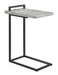 Maxwell Cement/Gunmetal C-Shaped Accent Table - 931129 - Vega Furniture