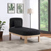 Maybourne Boucle Fabric Chaise / Bench Black - 22015Black - Vega Furniture