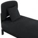 Maybourne Boucle Fabric Chaise / Bench Black - 22016Black - Vega Furniture