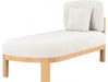 Maybourne Boucle Fabric Chaise / Bench Cream - 22015Cream - Vega Furniture