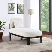 Maybourne Boucle Fabric Chaise / Bench Cream - 22016Cream - Vega Furniture