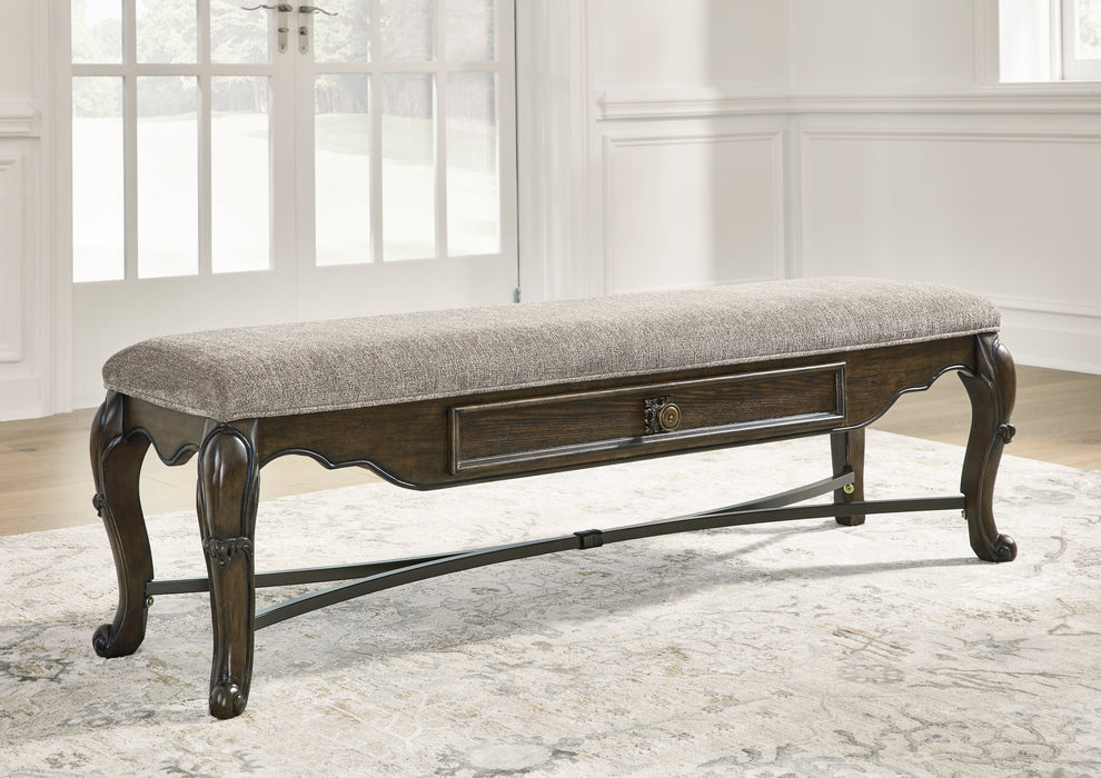 Maylee Dark Brown 63" Dining Bench - D947-00 - Vega Furniture