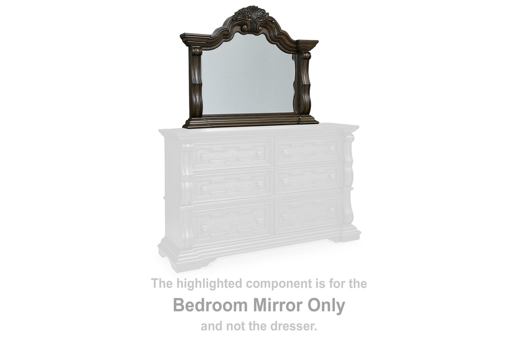 Maylee Dark Brown Bedroom Mirror - B947-36 - Vega Furniture