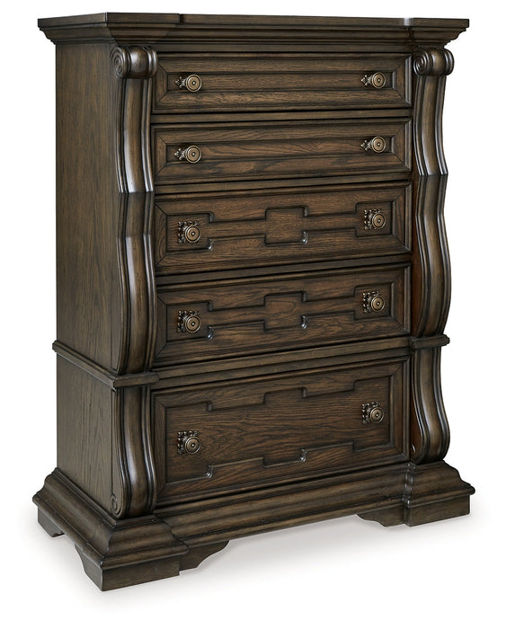 Maylee Dark Brown Chest of Drawers - B947-46 - Vega Furniture