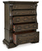 Maylee Dark Brown Chest of Drawers - B947-46 - Vega Furniture