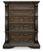 Maylee Dark Brown Chest of Drawers - B947-46 - Vega Furniture