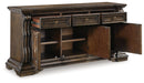 Maylee Dark Brown Dining Buffet - D947-80 - Vega Furniture