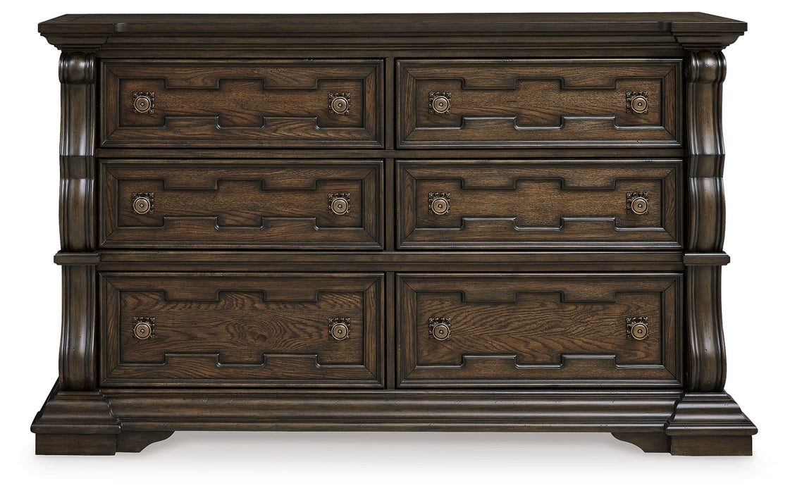 Maylee Dark Brown Dresser - B947-31 - Vega Furniture