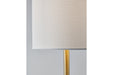 Maywick White/Brass Finish Table Lamp - L235674 - Vega Furniture