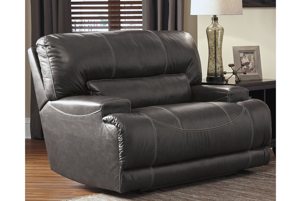 McCaskill Gray Oversized Power Recliner - U6090082 - Vega Furniture