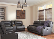 McCaskill Gray Power Reclining Living Room Set - SET | U6090047 | U6090096 - Vega Furniture