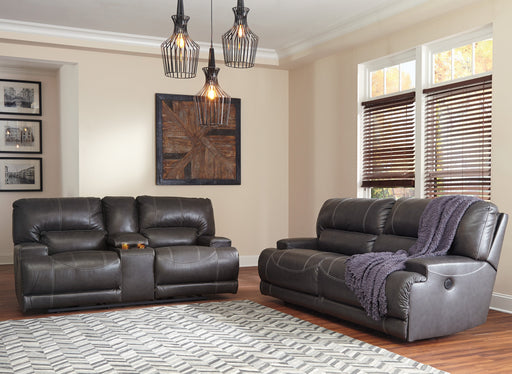 McCaskill Gray Power Reclining Living Room Set - SET | U6090047 | U6090096 - Vega Furniture