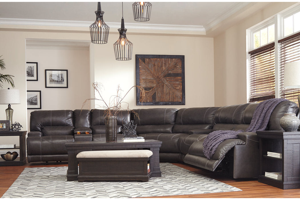 McCaskill Gray Reclining Sofa - U6090081 - Vega Furniture