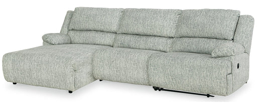 McClelland Gray 3-Piece Reclining Sectional with Chaise - SET | 2930205 | 2930241 | 2930246 - Vega Furniture