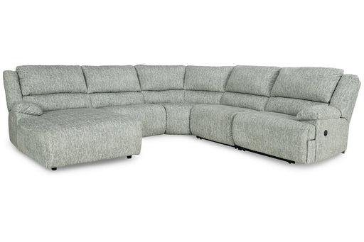 McClelland Gray 5-Piece Reclining Sectional with Chaise - SET | 2930205 | 2930219 | 2930241 | 2930246 | 2930277 - Vega Furniture