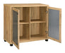 McHale Golden Oak Accent Cabinet with Two Mesh Doors - 951056 - Vega Furniture
