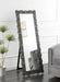 McKay Silver/Smoky Gray Textural Frame Cheval Floor Mirror - 961422 - Vega Furniture