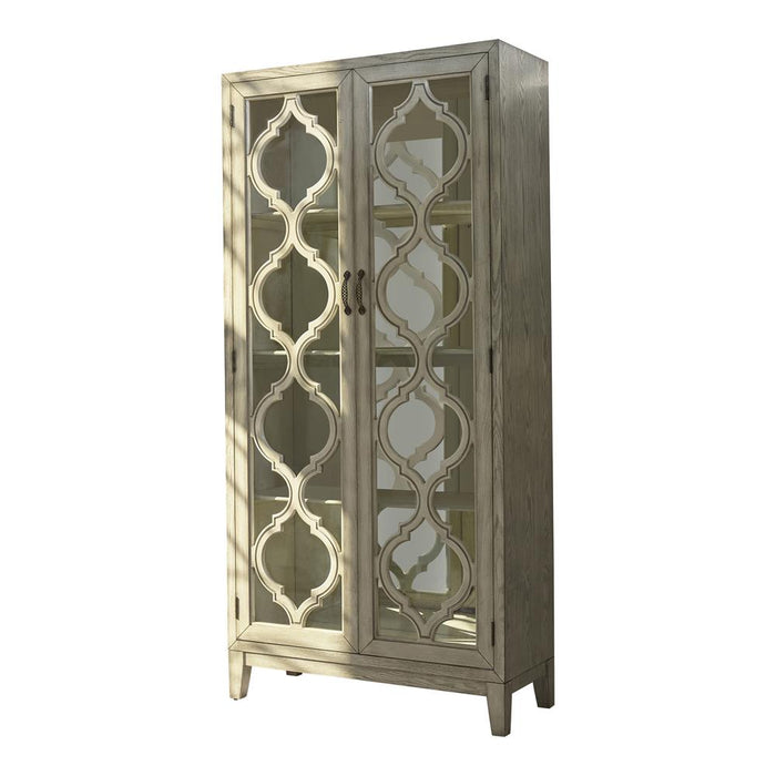 McKellen Antique White 2-Door Tall Cabinet - 953375 - Vega Furniture