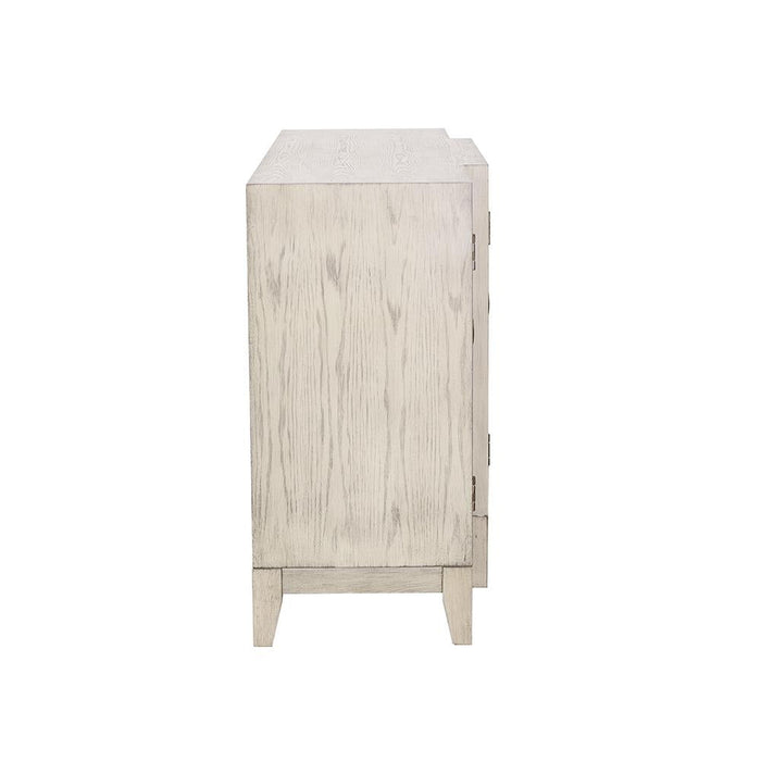 McKellen Antique White 4-Door Accent Cabinet - 953376 - Vega Furniture