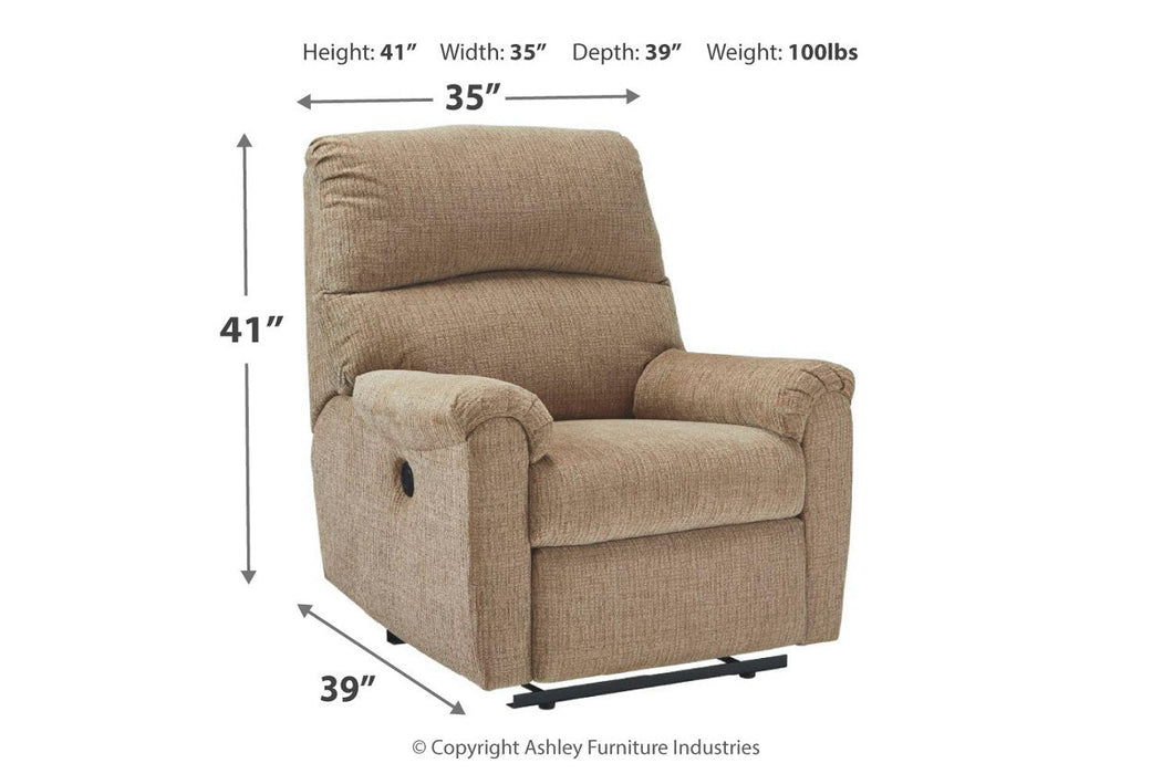 McTeer Mocha Power Recliner - 7590906 - Vega Furniture