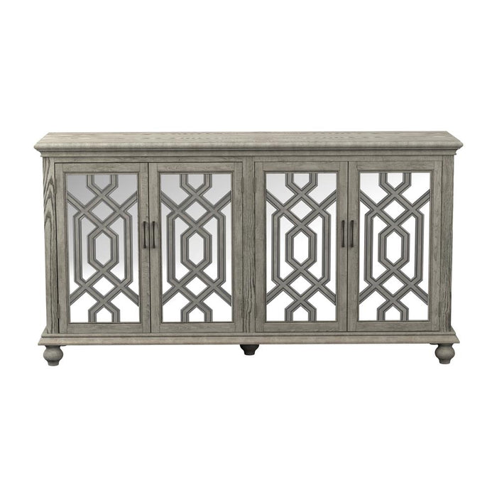 Melanie Antique White 4-Door Accent Cabinet - 952845 - Vega Furniture