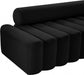 Melody Black Velvet Chair - 647Black-C - Vega Furniture