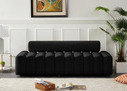 Melody Black Velvet Sofa - 647Black-S - Vega Furniture