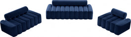 Melody Blue Velvet Chair - 647Navy-C - Vega Furniture