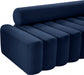 Melody Blue Velvet Loveseat - 647Navy-L - Vega Furniture