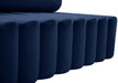 Melody Blue Velvet Loveseat - 647Navy-L - Vega Furniture