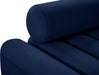 Melody Blue Velvet Loveseat - 647Navy-L - Vega Furniture