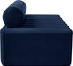 Melody Blue Velvet Sofa - 647Navy-S - Vega Furniture