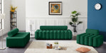 Melody Green Velvet Loveseat - 647Green-L - Vega Furniture