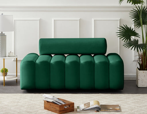 Melody Green Velvet Loveseat - 647Green-L - Vega Furniture