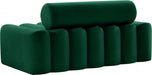 Melody Green Velvet Loveseat - 647Green-L - Vega Furniture